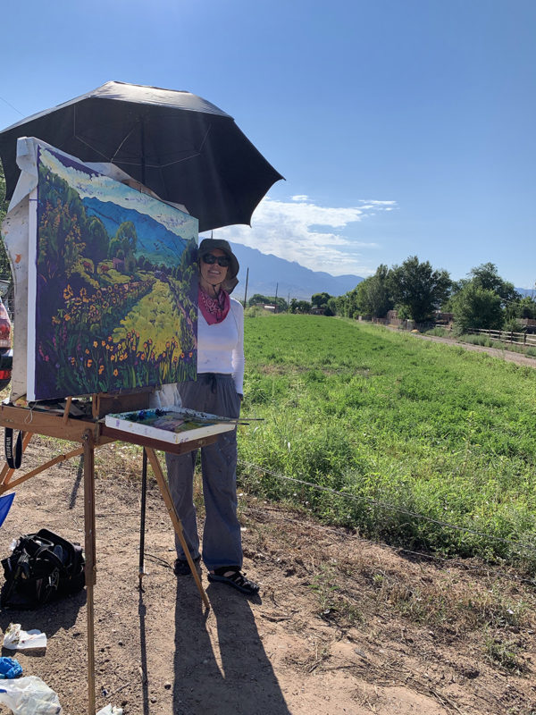 Corrales Field With Sunnies & Wildflowers