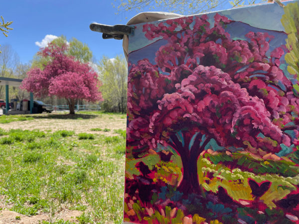 Spring Crabapple and Chicks