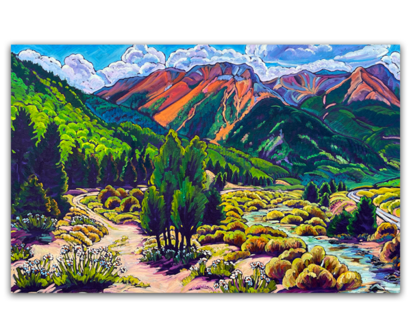 Red Mountain One and Two, Colorado 30x48