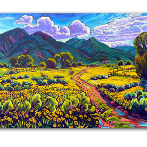 Yellow Flower Fields of Taos 24x36