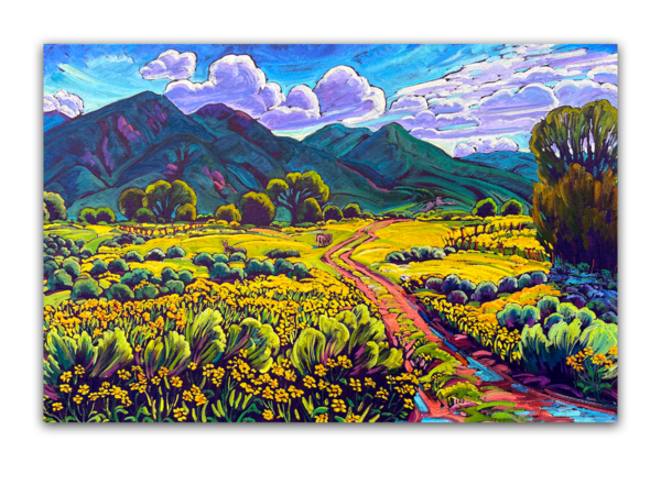 Yellow Flower Fields of Taos 24x36