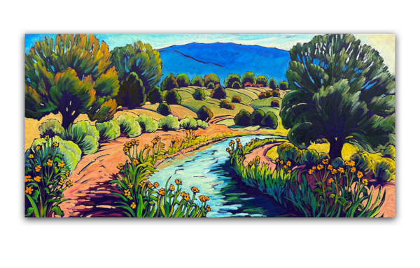 Summer, Bend in Acequia 24x48