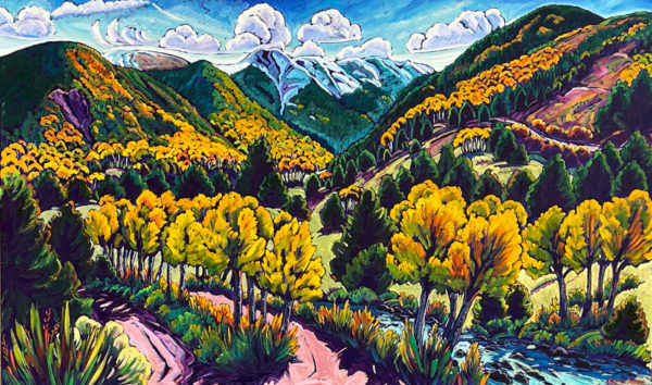 Taos Autumn Valley in 36x60