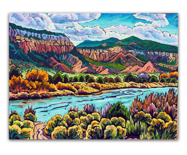 Rio Chama River Valley and Rock Bluffs 30x40