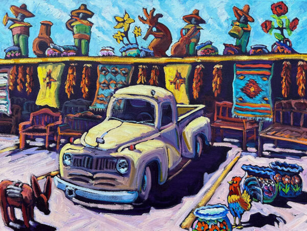 Camino 66 With Yellow Truck 18x24