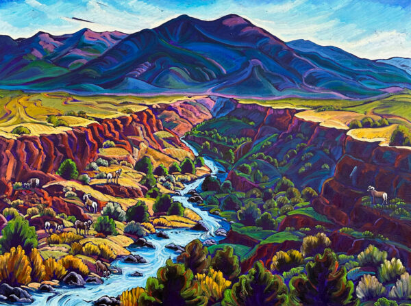 Bighorn Canyon 36 x 48 (Taos Mountain)