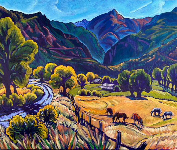 Ouray Mountains and Old Ranch Fields 30x36