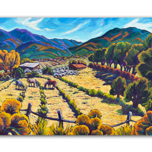 Taos Mountains and Fields 36x60