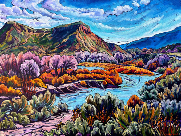 The Rio Grande at Pilar, NM 36x48