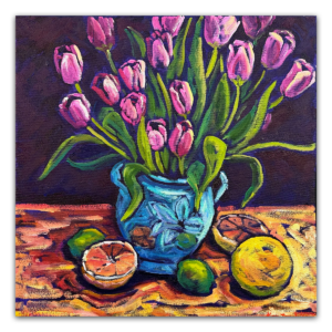 Pink Tulips 16x16