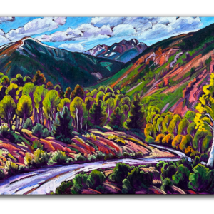 Colorado Curves and Mountains 24x36