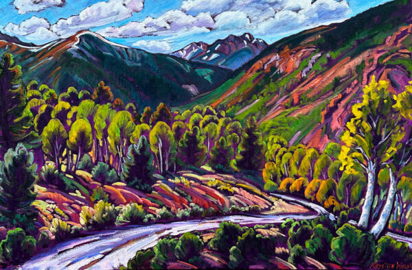 Colorado Curves and Mountains 24x36