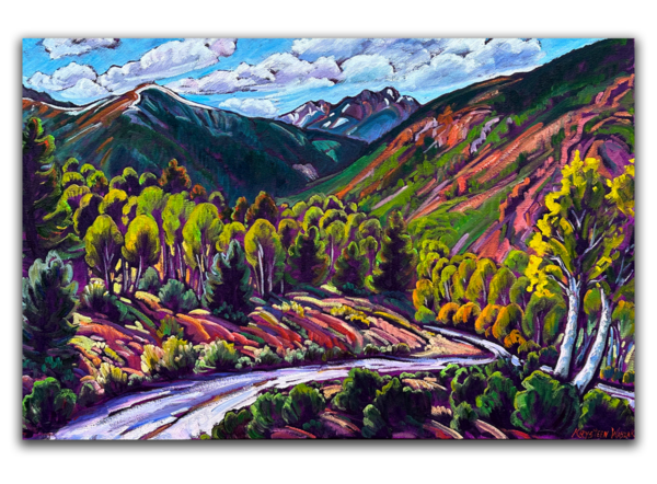 Colorado Curves and Mountains 24x36