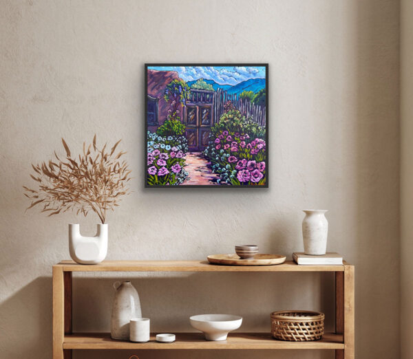 Taos Peony Garden II 24x24 Sold - Image 3