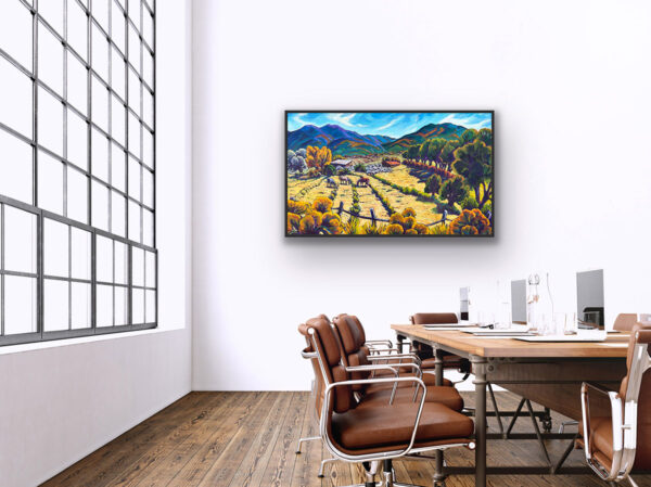 Taos Mountains and Fields 36x60