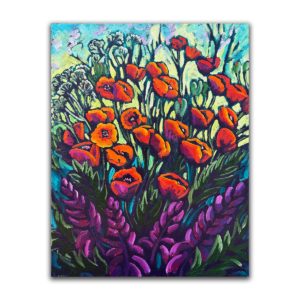 Poppy Garden 14x18