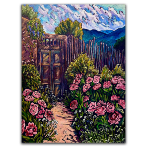 Welcome Gate To The Peony Garden 30x40