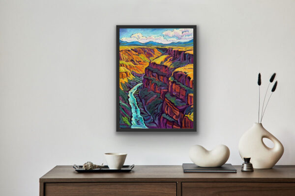 Deep Canyon River Cuts Through 18x24 - Image 4