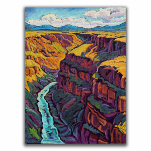 Deep Canyon River Cuts Through 18x24