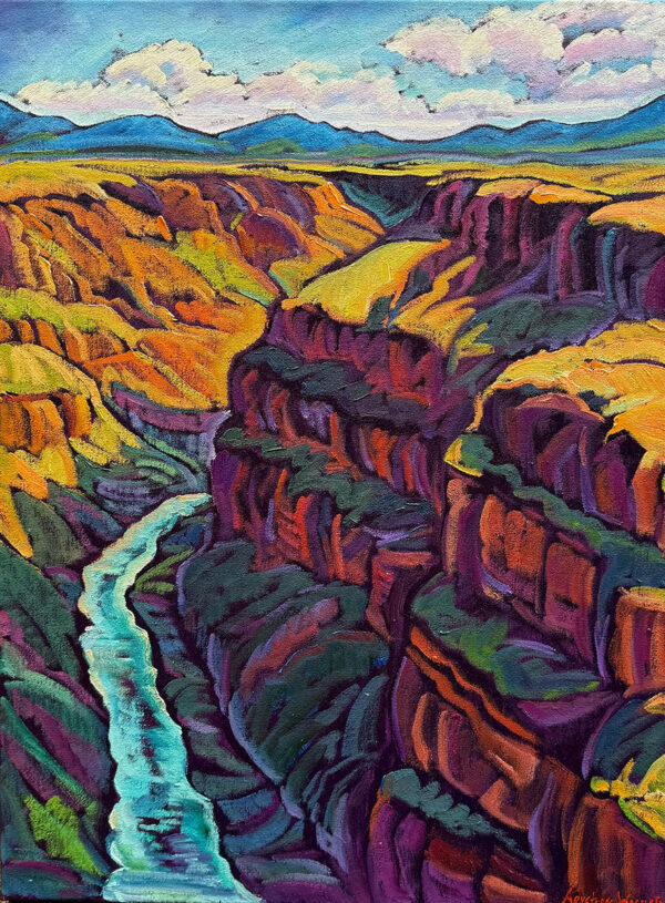 Deep Canyon River Cuts Through 18x24