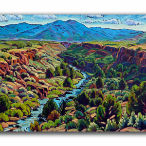 The Rio Pueblo Summer Canyon, with Taos Mountain 31 x44