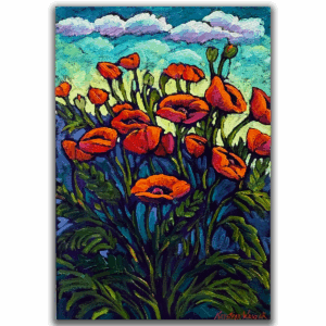 Poppy Bunch 12x18