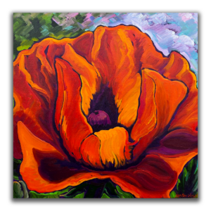 Poppy Love 24 x 24 one