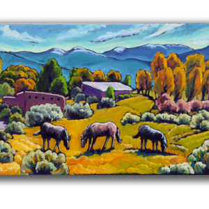 Arroyo Seco Fields and Ponies 17x 34