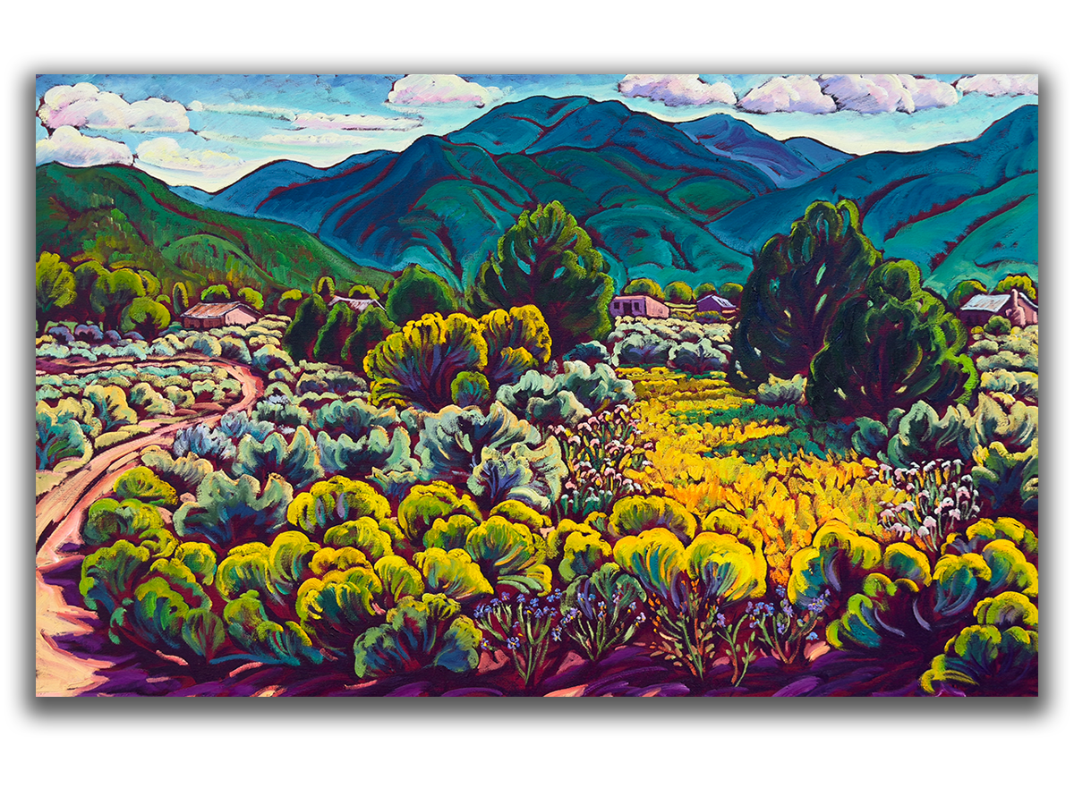 Wild Chamisa Garden, Late Summer 30x48